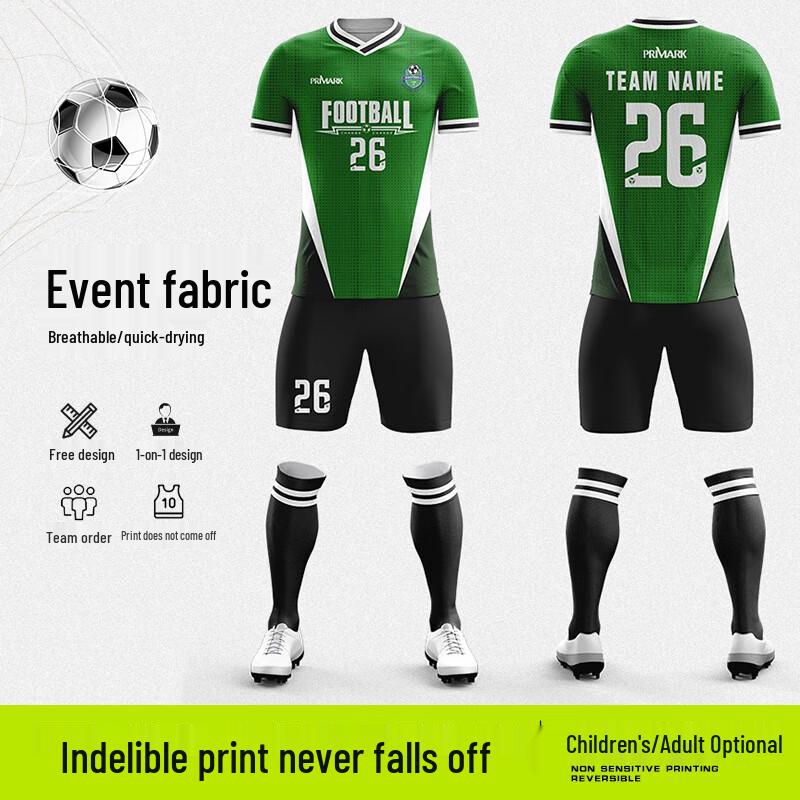 Unisex Short Sleeve Soccer Uniform Set