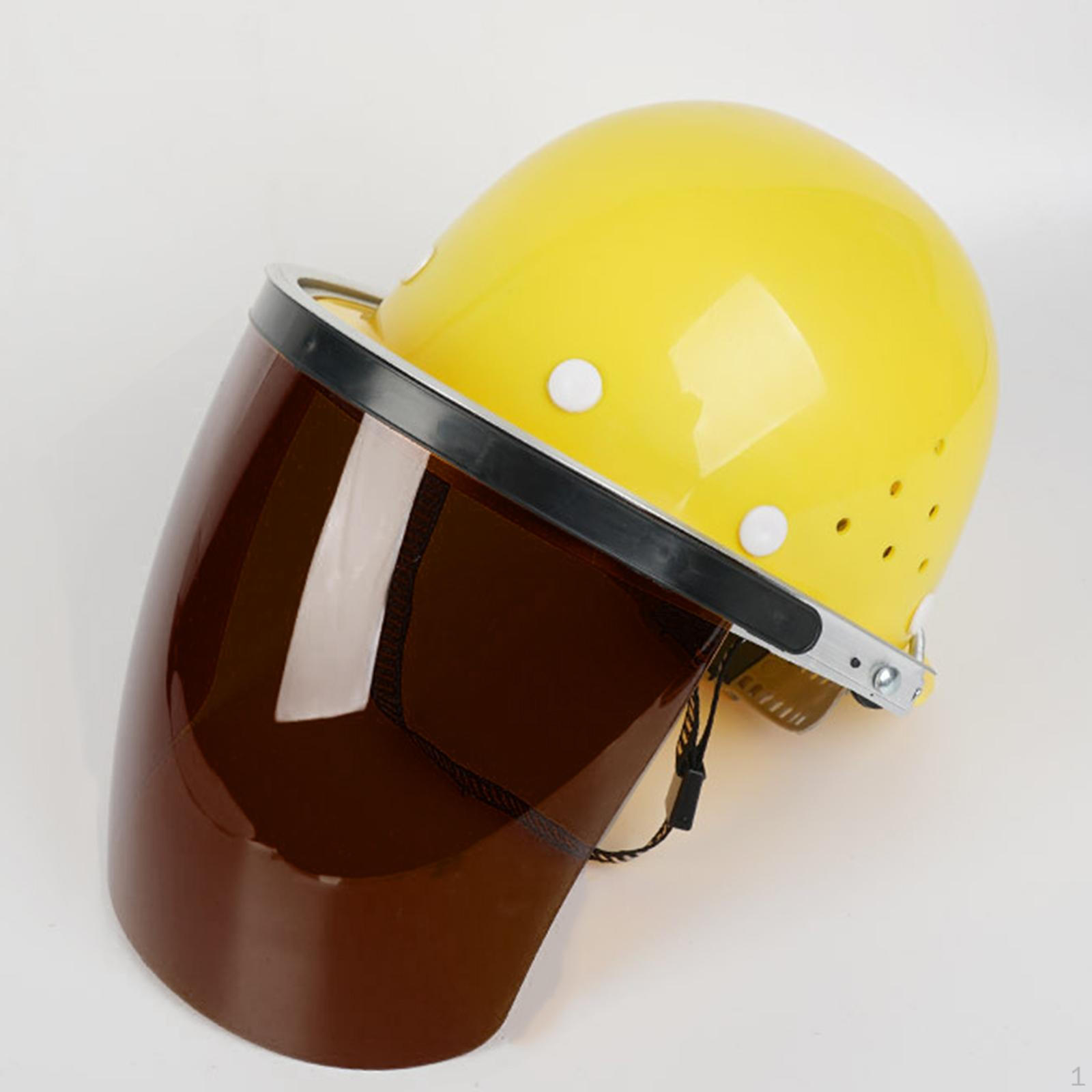 

Защитный экран для лица с защитой для каски, сварочная маска для обрезки, шлифовки, лесозаготовки, металла Brown visor