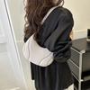 Casual Pu Leather Handbag Tote Underarm Bag Fashionable Crescent Bag  Lady