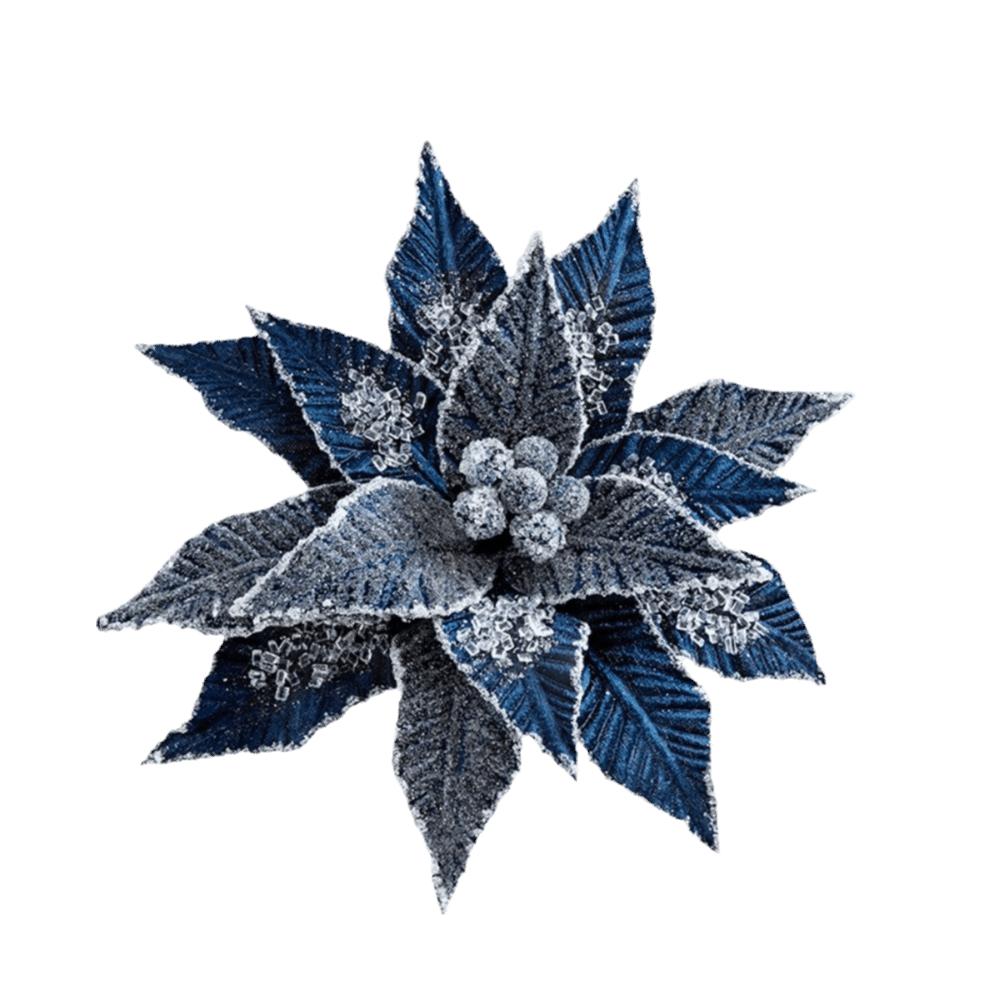 

Faux Velvet Artificial Xmas Flower Large Size High-grade Xmas Tree Decorations Merry Christmas Vibrant Colors синій