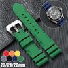 22mm 24mm 26mm Silikonové řemínky pro hodinky Panerai Měkký sportovní náramek Pohodlný gumový pásek Dámské Pánské Náramkové doplňky