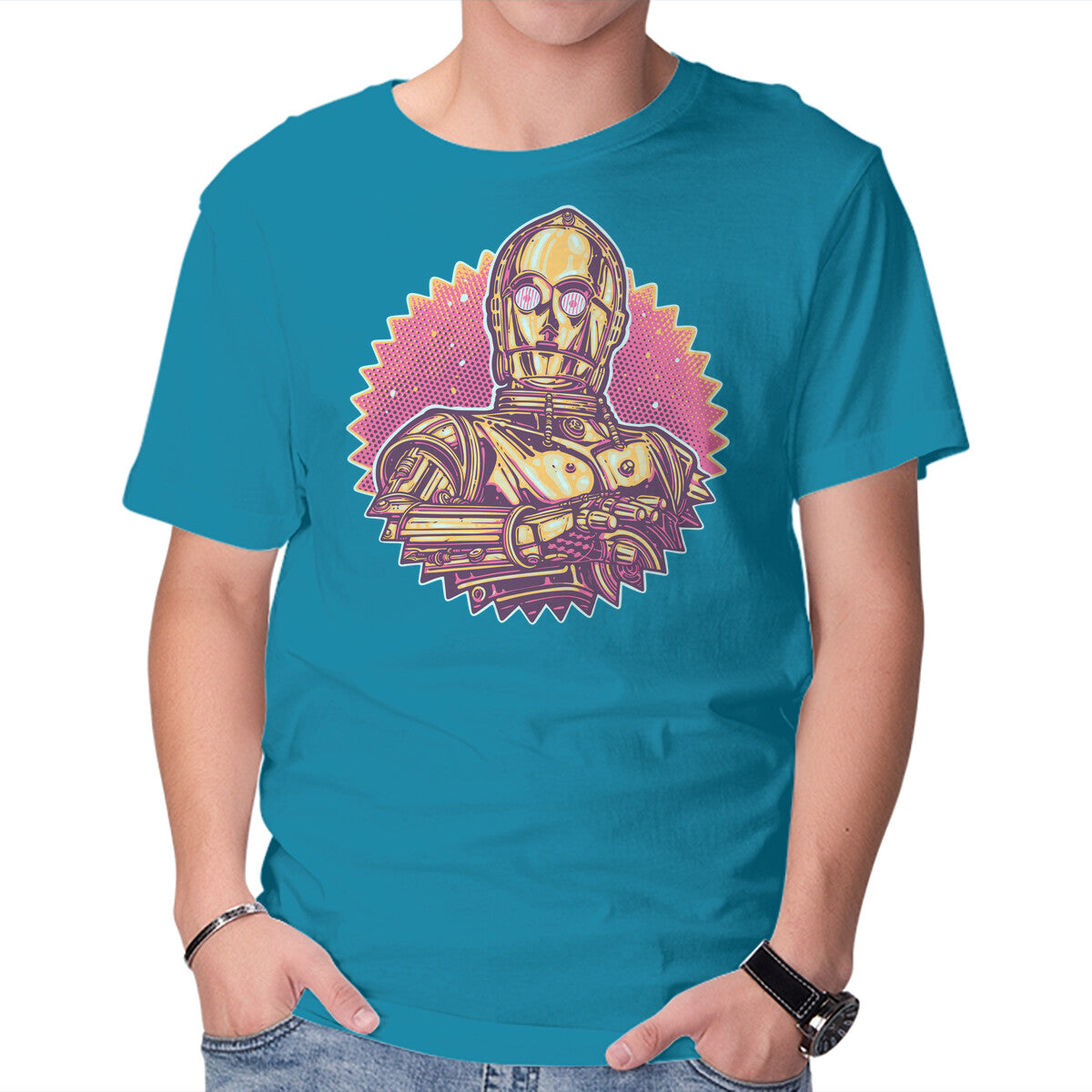 Unisex Crew Neck T-Shirt Keep It Golden Graphic Short Sleeve Casual Tee XXXL