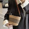 Straw bag women's summer woven bag handbag seaside vacation messenger bag large capacity women's bag tote bag