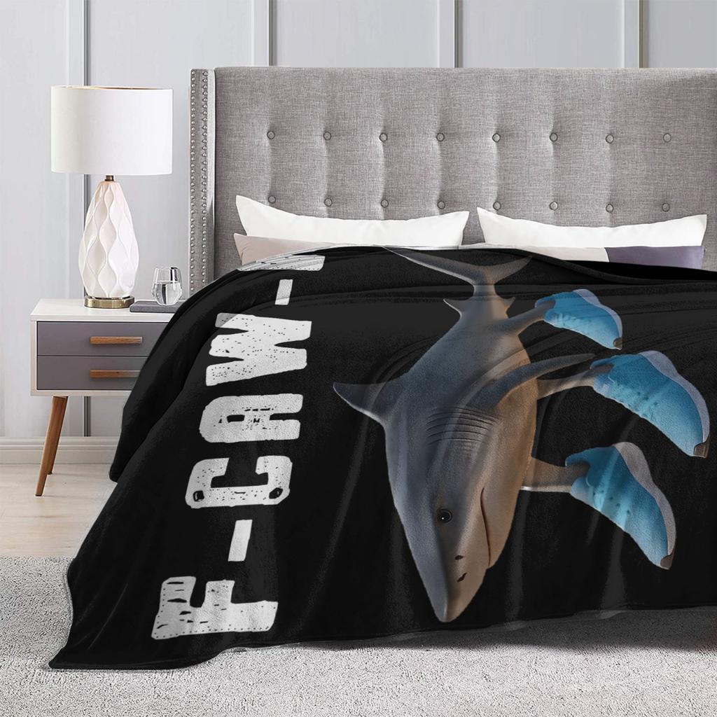 Coperta Calda Morbida F-Caw-F Tralalero Tralala Italian Brainrot Halloween Biancheria da Letto Coperte Copriletto in Flanella per Divano Copri Letto