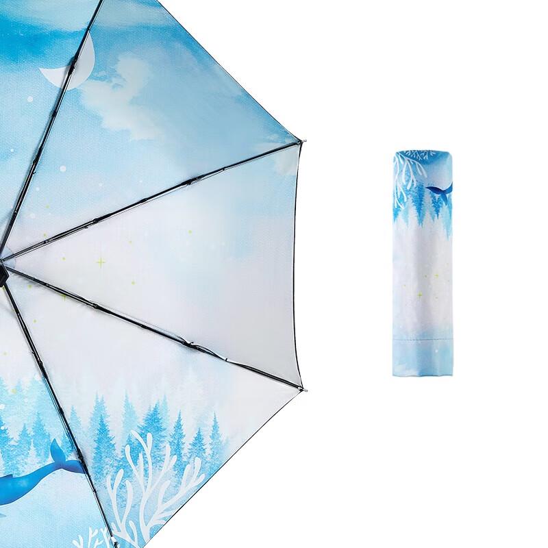 

Red Leaf Compact Folding Sun Rain Umbrella