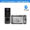 W7 Nerezový zámek na otisk prstu s dvojitým ověřením, venkovní brána, vodotěsný, TT Lock/ Tuya Chytrý dveřní zámek, digitální elektronický zámek