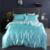 Juego de Ropa de Cama de Seda de Morera Natural de Alta Gama Juego de Funda Nórdica de Satén Sedoso de Lujo Tamaño Queen con Sábanas Juego de Cama Tamaño King