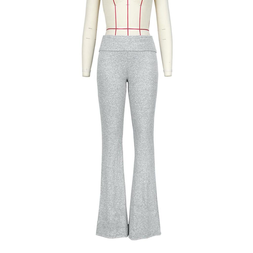 GL6686 Women's Fashionable Slim Fit Low Waist Flared Pants - European and American Style