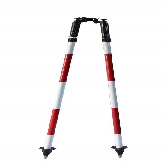 Bipod Surveying, Hliníkový bipod Monopod pro nivelaci tyče a hranolové tyče geodetické, totální stanice GPS GNSS