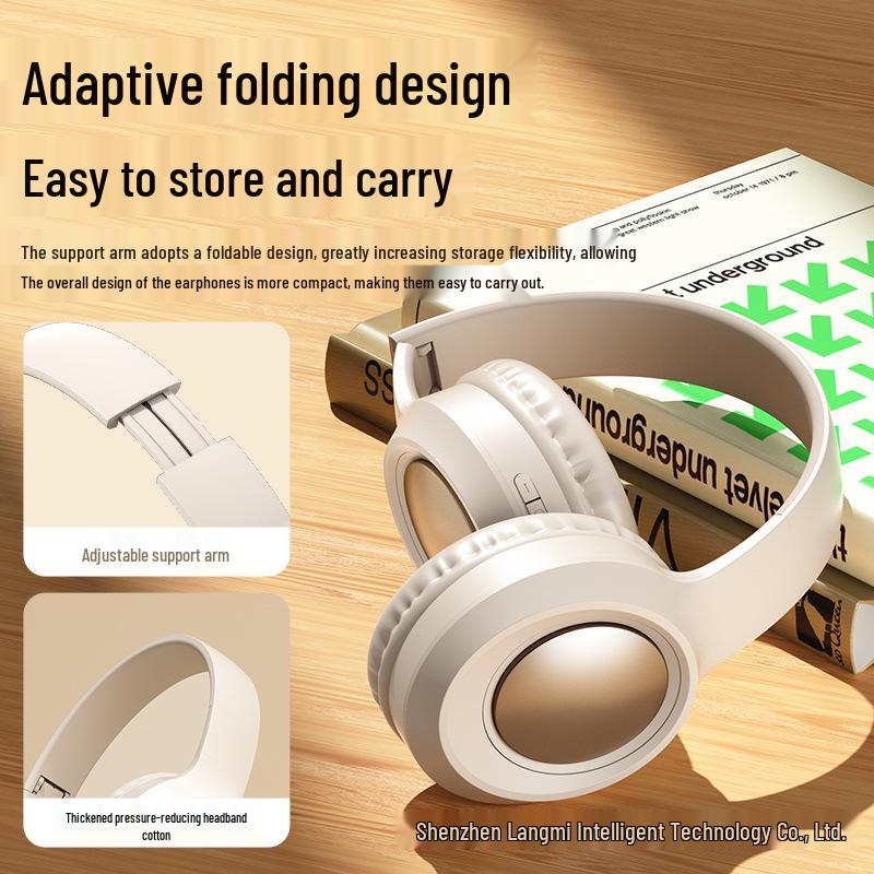 Retro F36 Bluetooth Over-Ear Headset 6.0: Long Battery, Perfect for Gaming