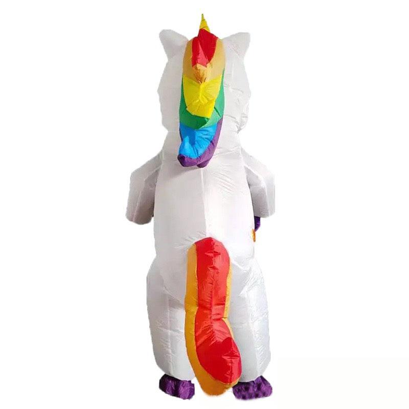 Aufblasbares Einhorn-Kostüm für Damen und Herren, Party, Cosplay, Kleidung, lustiger Anzug, Anime, Kostüm, Halloween-Anzug