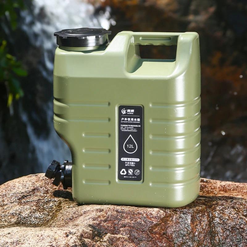 11L Tragbarer Wasserbehälter fürs Auto, großer Wasserbeutel fürs Campen mit abnehmbarem Wasserhahn, kein Auslaufen, für Camping, Angeln, Picknick