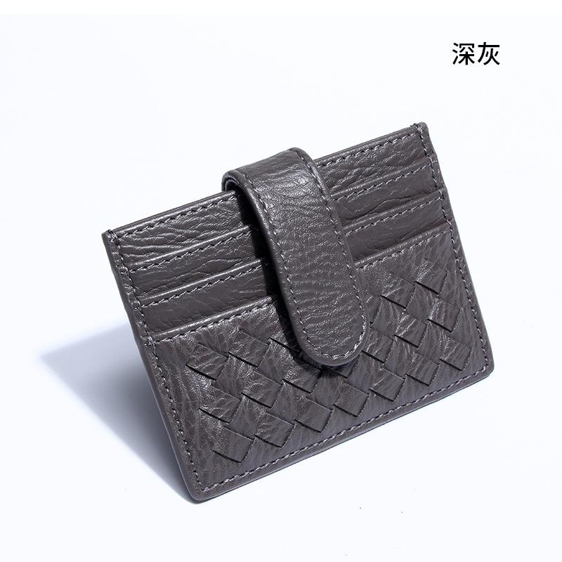 Kleine und exquisite Multi-Kartentasche, handgewebte, modische, einfache, ultradünne Geldbörse für Damen