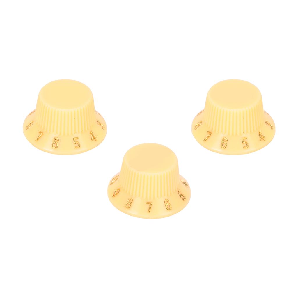 3 Stück Kunststoff Gitarrenknöpfe Lautstärke Tonregler Musikinstrument Einstellzubehör