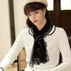 HOT Lightweight Hijab Silk Shawl Elegant  Neckerchief Shawl Wraps Women Vintage Lace Tassels Headband Wraps Girl's Neckerchief