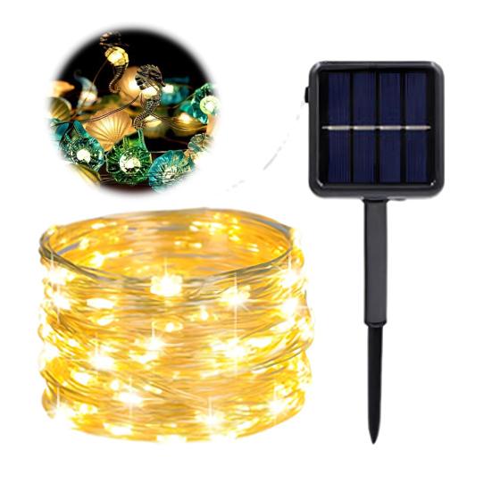 

Светодиодная гирлянда с морскими животными, бабочками, пчелами, цветочными гирляндами, водонепроницаемые декоративные светильники на солнечных батареях для внутреннего и наружного декора сада S