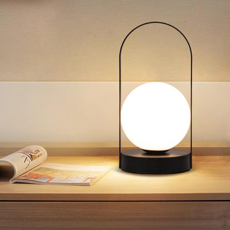 Portable Modern Nordic 5V Night Light Table Lamp Minimalist Body Metal for Bedroom Home Outdoor Camping Decoration Custom DC