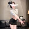 Sex Underwear Sexy Secretary One-piece Uniform Seduction Breast Passion Suit Hip Skirt Free Women