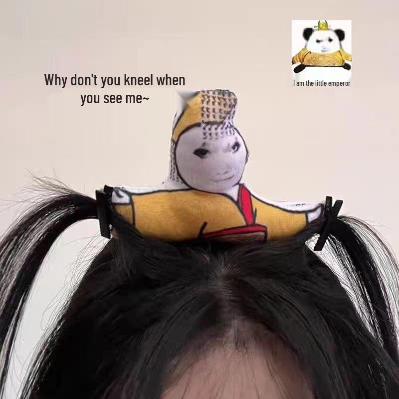 Funny Dragon Headband for Women - 'Why Don't You Kneel Before Me' Clip Bangs Hair Tie 2024 Headwear