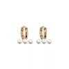 Simple Circle Pearl Earrings Design Temperament Senior Sense Versatile Match Party Gift Fashion Ear Jewelry
