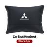 For Mitsubishi 1/2PCS Car Styling Leather Headrest Neck Support Neck Pillow Seat Accessories Lancer ASX Pajero Mirage Attrage WJ4