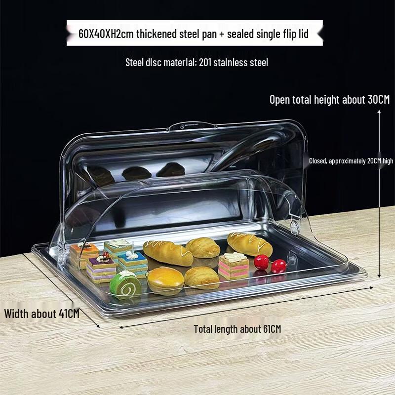 Commercial 304 Stainless Steel Food Display Tray