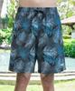 Helingbon Men'S Tropical 5-Part Rash Guard Swimsuit Shorts / Ai339M