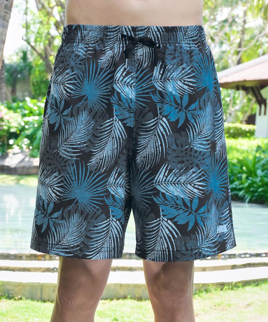 Helingbon Men'S Tropical 5-Part Rash Guard Swimsuit Shorts / Ai339M