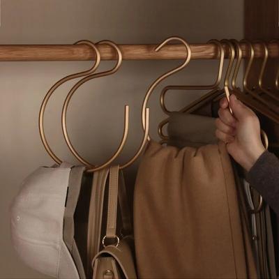 5 Stück S-förmige Haken aus Aluminiumlegierung für Schlafzimmer und Küche, multifunktionaler Haken zum Aufhängen, Haken für Hosen, Hüte, zum Aufhängen von Aufbewahrungsbügeln