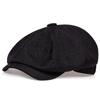 Men's Spring/Summer Linen Octagonal Baseball Cap - Retro Painter Beret