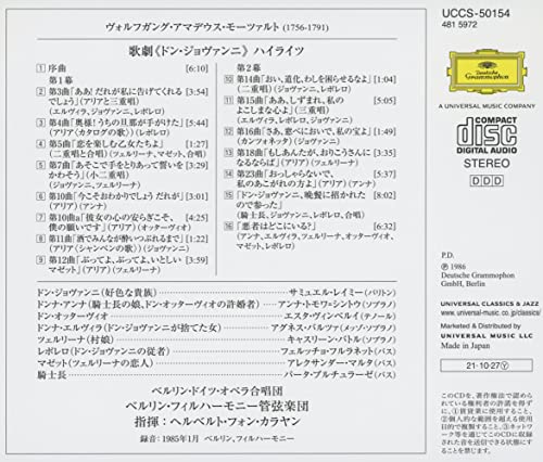 Mozart: Highlights from Don Giovanni (SHM-CD)