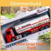 Childrens Large Plastic Fuel Tanker Inertia Drive With Lights Engineering Vehicle For Interactive Play