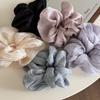 Korean Style Satin Pearlescent Flower Hair Tie