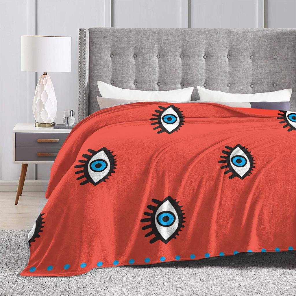 Eye Pattern Super Soft Blanket Girls Boys Plush Throw Blanket Comfortable Couch Chair Flannel Bedspread Sofa Bed Cover