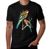 Bird Talk TShirt Big Size Short Sleeve Casual Top