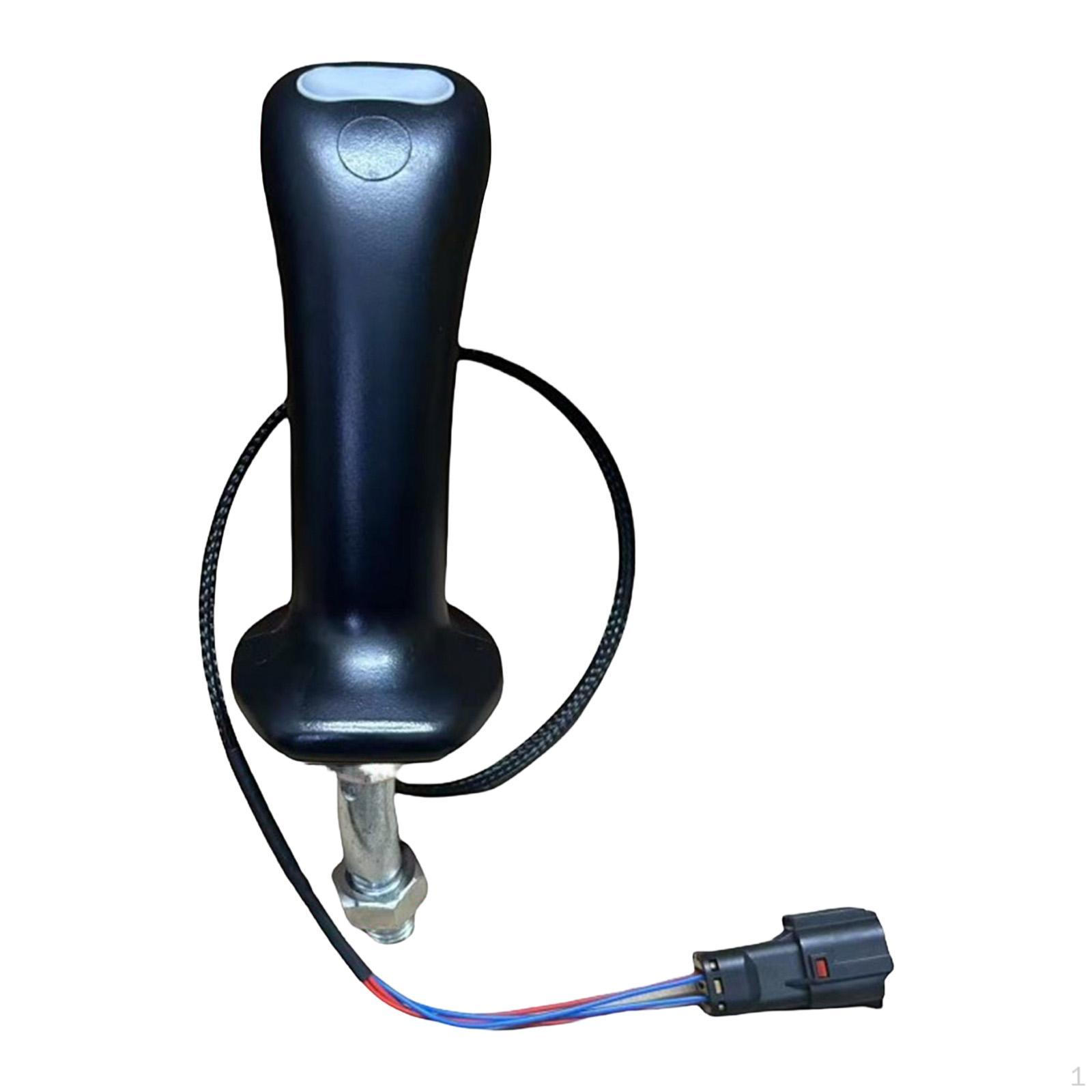 

Excavator Joystick Handle with 2 Buttons, 4pole Control Lever, Metal Replacement, Single