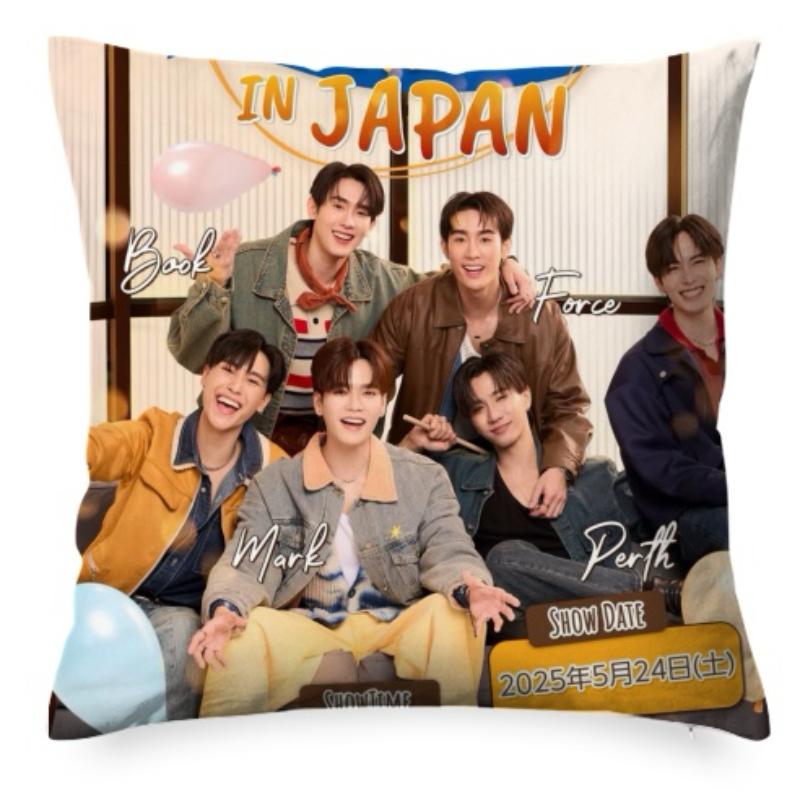 Perthsanta Juniormark Forcebook Double-Sided Printing Pillowcase Thai Tv Perfect 10 Liners Home Sofa Car Decor Cushion Cover