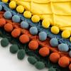 Velvet Diamond Wool Ball Pillow Office Pillow European Sofa Cushion Waist Pillow