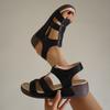 Summer New One Line Belt Versatile Platform Muffin Light Casual Fashion Women's Sandals
