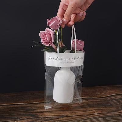1 Stück Transparente Handtasche Kleine Geschenkverpackung transparente Tasche kleine Schmuckverpackungstasche