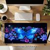 Blue Butterfly Xl Gaming Mouse Pad Nonslip Rubber Base Stitched Edge Waterproof Desk Mat For Pc Laptop Gamer Office Computer Accessories C927115