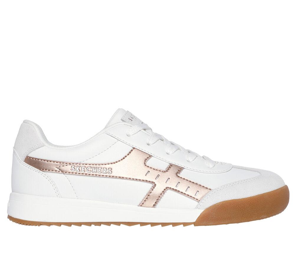 Sneakers Skechers White Rose Gold Zinger Metallic Roads