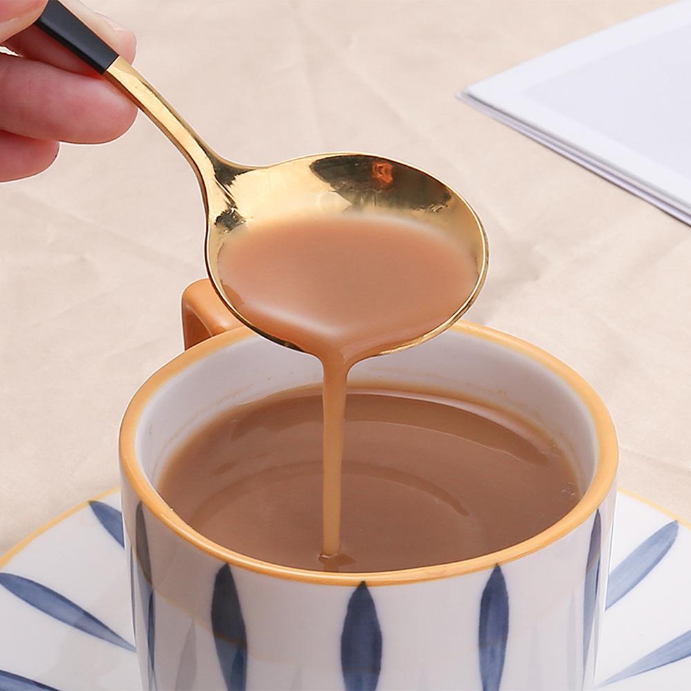 HANYANG Tableware Set Creative Spoon Round Spoon Stirring Spoon Gift Set Ice Spoon Fruit Fork Gift Set