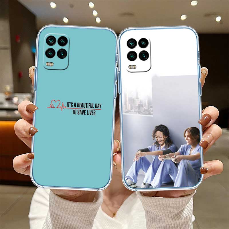 UP33 Grey's Anatomy Transparent Phone Case for Motorola Moto G7 G8 G9 G84 G85 G73 G24 G15 Z2 Play Power Plus