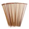 36pcs Bamboo Knitting Needle Straight Single Point Carbonized Knitting Needle for Beginners 13.8in