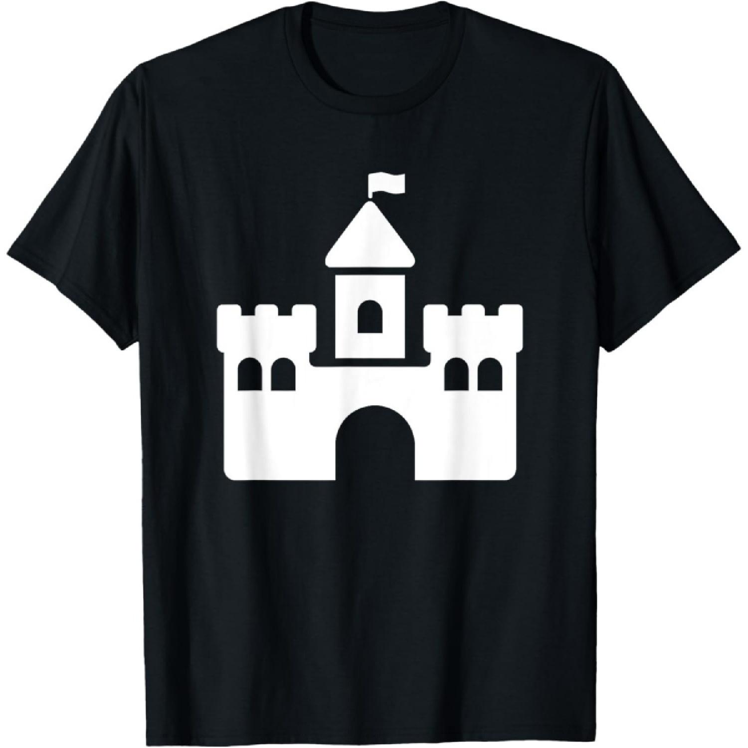 Футболка с замком(1) S чёрный