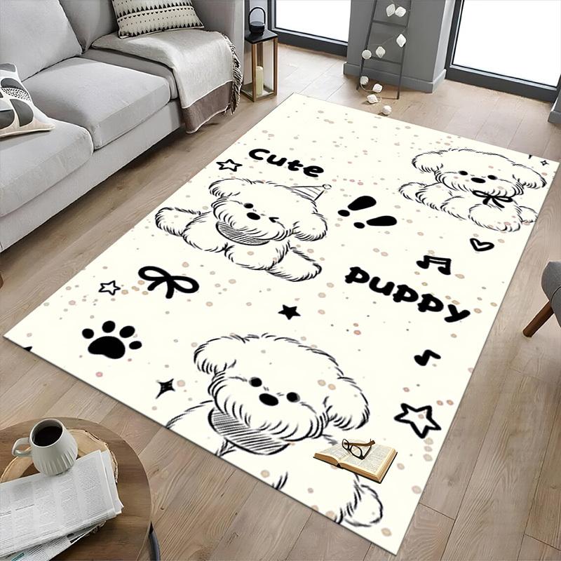 1PC Cute Puppy Anti-slip Carpet, Suitable for Office, Bedroomand Playrooms. It Can Also Be Used As a Sofa Footrest cover-W62