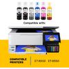 Printers Jack 600ML Sublimation Ink for ET-8550 ET-8500 Wide-Format Supertank Printers Heat Press Transfer on T-Shirt (6x100ML, 6 Colors-BK PB CM Y