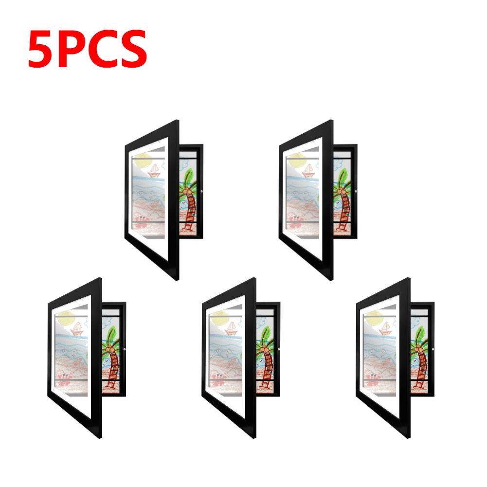 1-5PCS Artwork Frame for A6 Paper Kids Artwork Picture Frame Front Opening Wall Display Frame Artwork Display Storage Frames