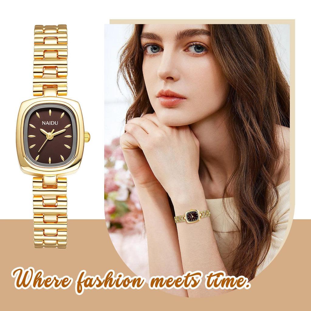 Cute and Small Square Watch for Women: Analog Display, Waterproof, Simple, Stylish Quartz Movement, Leisure, Business, Fashion Accessory - Perfect